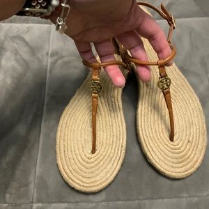 Leather Tory Burch Sandals